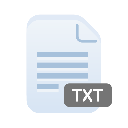 Document, extension, file, filetype, format, txt, type icon - Free download