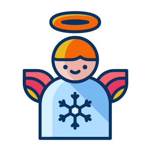 Angel, christmas, decorate, decoration, wings, winter icon - Free download