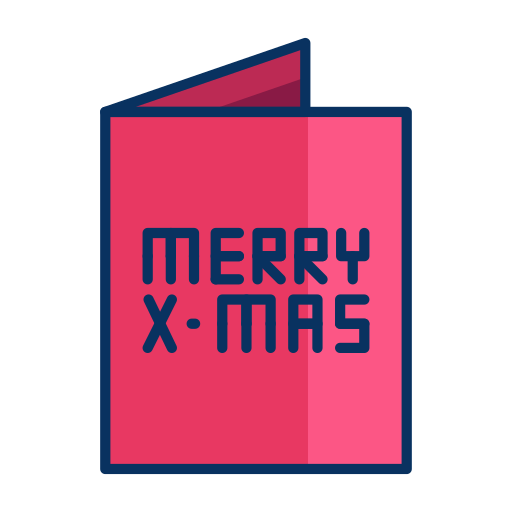 Card, christmas, greeting, merry, receive, send icon - Free download