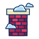 chimney, cloud, fireplace, house, real estate