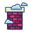 chimney, cloud, fireplace, house, real estate 