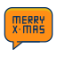 bubble, christmas, merry, message, speech, text 