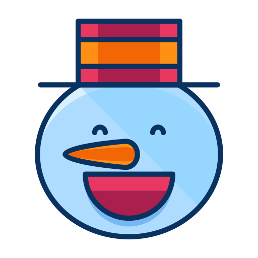 Emoji, emoticon, happy, man, smile, snow, snowman icon - Free download