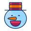 emoji, emoticon, happy, man, smile, snow, snowman 