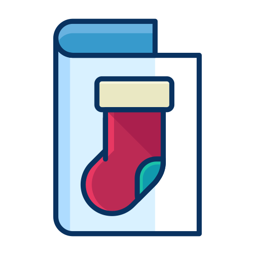 Card, christmas, clothing, sock, stocking icon - Free download