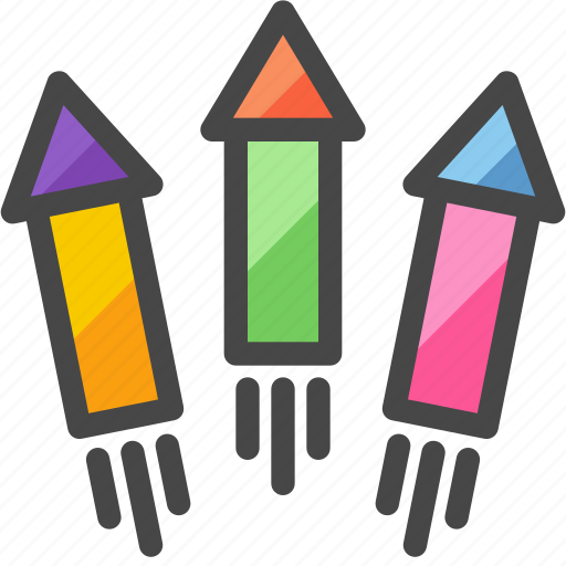 Fireworks, rockets, festivity, explosives, new year, celebration, party icon - Download on Iconfinder