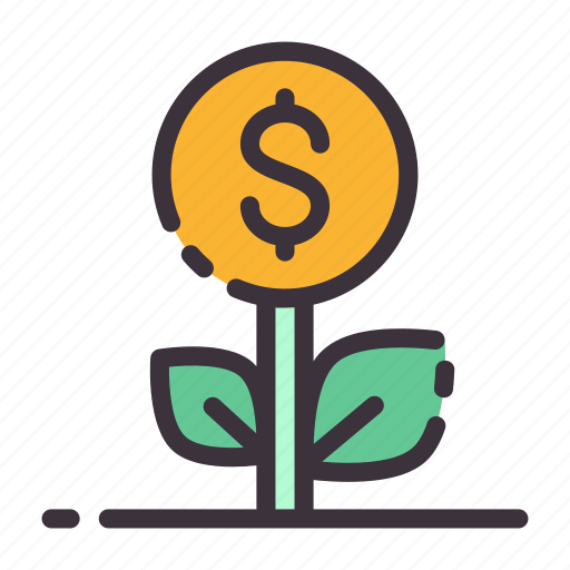 Banking, dollar, finance, income, investments, money tree, profit icon - Download on Iconfinder