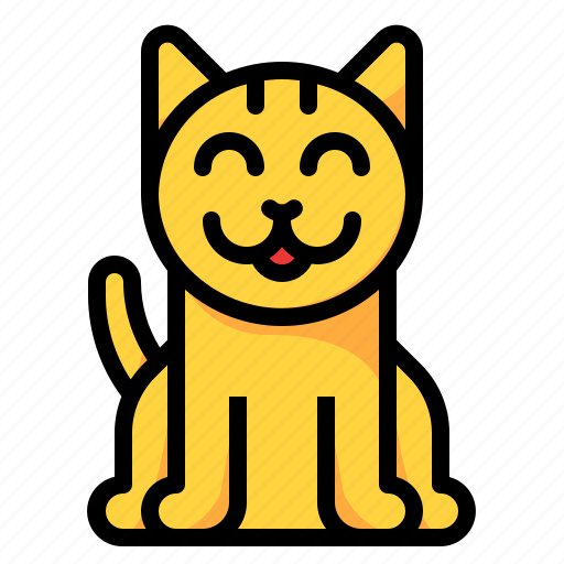 Canine, cat, hobby, pet, smile icon - Download on Iconfinder