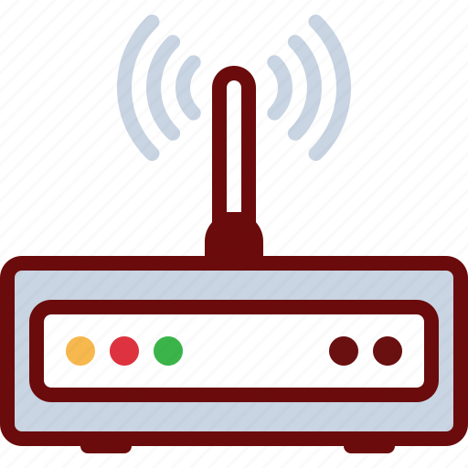 Connection, device, internet, router, wave, wifi icon - Download on Iconfinder