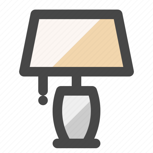 Table lamp, lamp, light, decoration, home icon - Download on Iconfinder