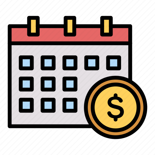 Calendar, event, money, schedule icon - Download on Iconfinder