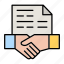 agreement, contract, deal, handshake 