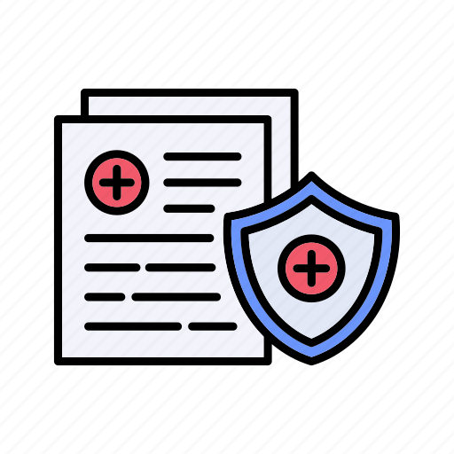 Insurance, medical, report, shield icon - Download on Iconfinder