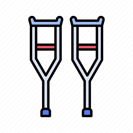 Crutches, equipment, medical icon - Download on Iconfinder
