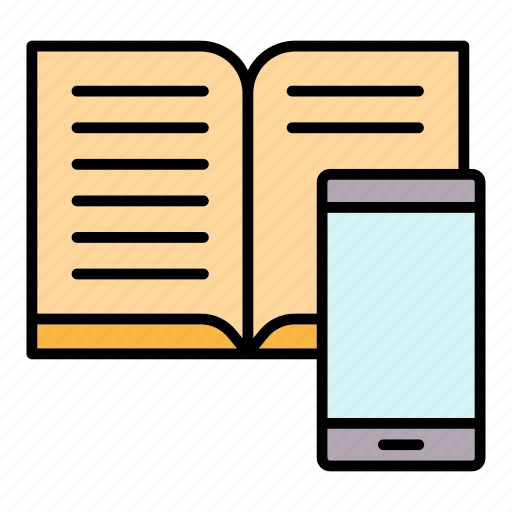 Book, mobile, online, smartphone icon - Download on Iconfinder