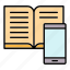 book, mobile, online, smartphone 