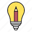 bulb, creative, idea, light 