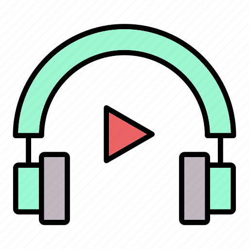 Headphones, lecture, listen, video icon - Download on Iconfinder