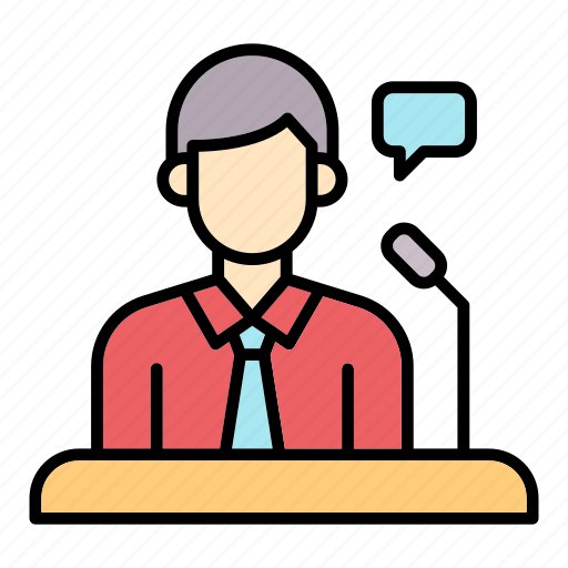 Conference, lecture, speaker, talk icon - Download on Iconfinder