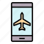 airplane, mobile, mode 
