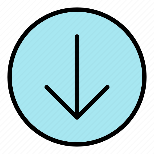 Arrow, down, download, pointer icon - Download on Iconfinder