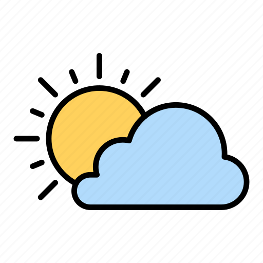 Cloud, cloudy, sun, weather icon - Download on Iconfinder