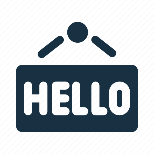Board, hanging, hello, information, sign, signage, signboard icon - Download on Iconfinder