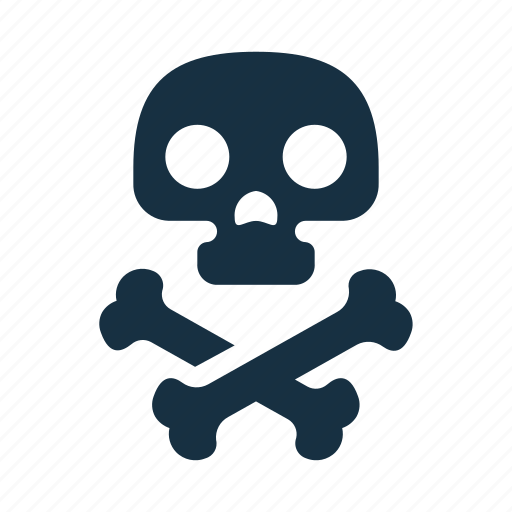 Bone, danger, death, piracy, pirate, skeleton, skull icon - Download on Iconfinder