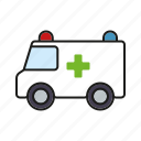 ambulance, healthcare, hospital, medical, rescue van, vehicle