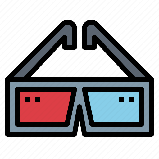 3d, cinema, film, game, glasses icon - Download on Iconfinder