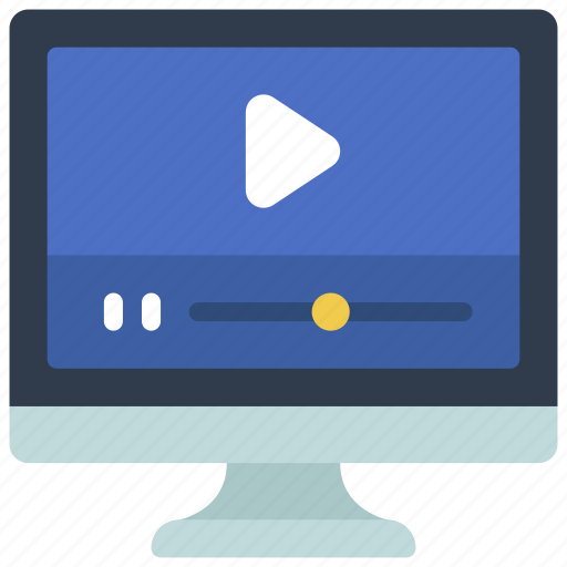 Video, on, computer, movies, tv, mac icon - Download on Iconfinder