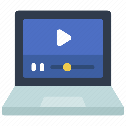Video, on, laptop, movies, tv, play icon - Download on Iconfinder