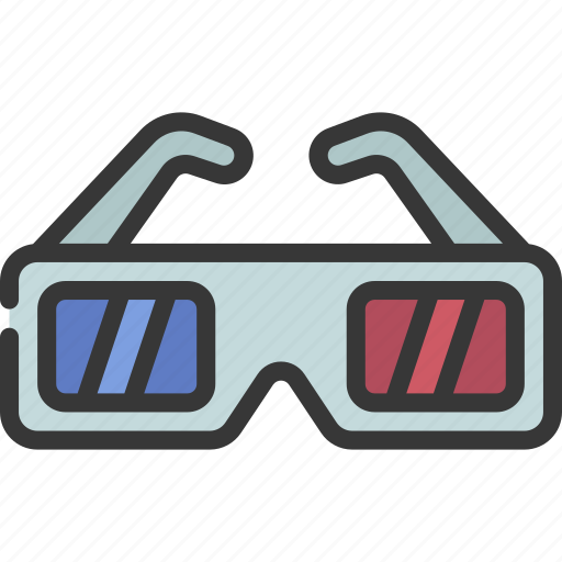3d, glasses, movies, tv, movie, dimension icon - Download on Iconfinder