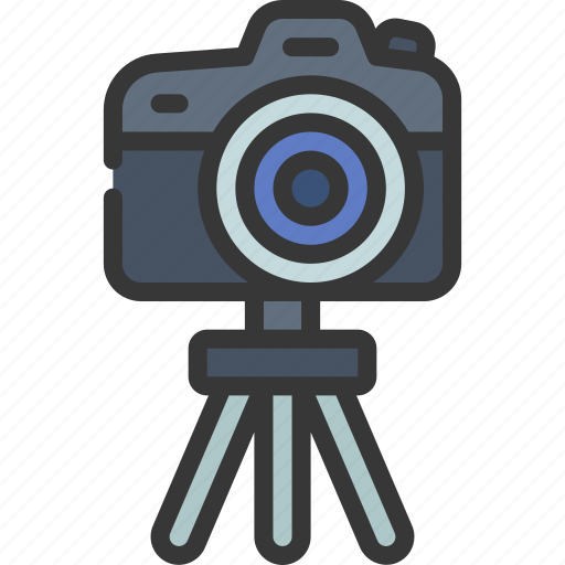 Dslr, on, tripod, movies, tv, videography icon - Download on Iconfinder