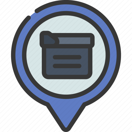 Film, location, movies, tv, pin, maps icon - Download on Iconfinder