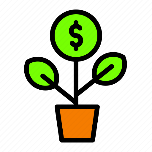 Advatage, finance, flower, invest, money, profit icon - Download on Iconfinder