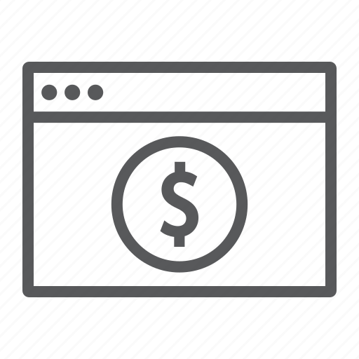 Banking, browser, dollar, finance, online, payment icon - Download on Iconfinder