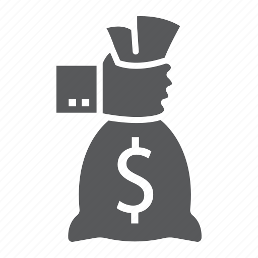 Bag, cash, finance, hand, holding, investment, money icon - Download on Iconfinder