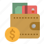 bill, card, coin, money, wallet 