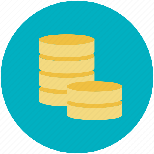 Coins stack, currency, funds, money, savings icon - Download on Iconfinder