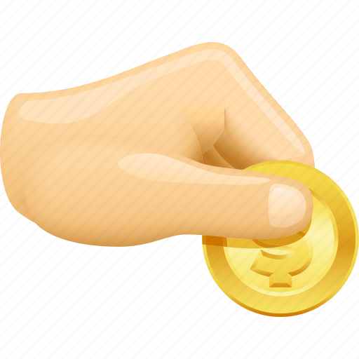 Buying, cash, coin, hand, money, paying icon - Download on Iconfinder