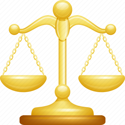 Gold, golden, justice scales, scales, weight scale icon - Download on Iconfinder