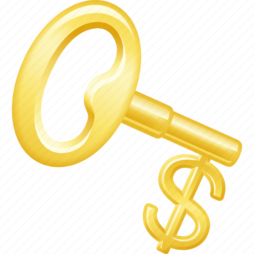 Golden, key, key to success, success, wealth icon - Download on Iconfinder
