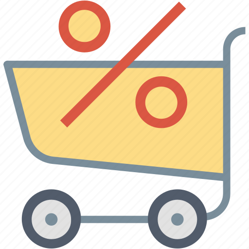 Cart, buy, percent, percentage, price, sale, shopping icon - Download on Iconfinder