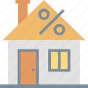 house, estate, home, mortgage, percent, percentage, property