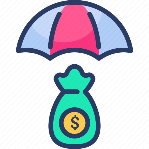 Currency, dollar, investment, parasol, safe investment, umbrella icon - Download on Iconfinder