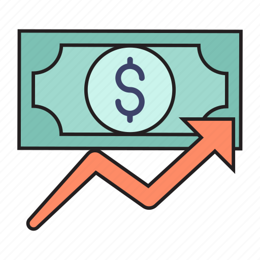 Cash, dollar, growth, increase, money icon - Download on Iconfinder