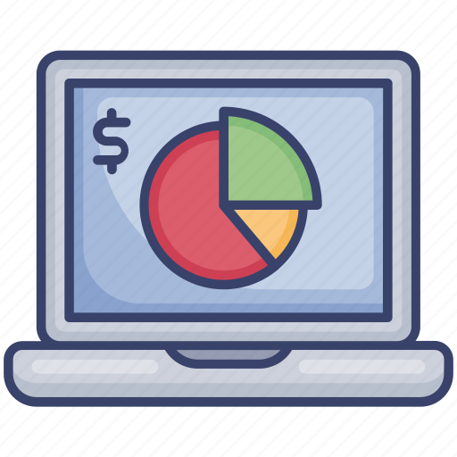 Analytics, chart, computer, finance, laptop, money, statistics icon - Download on Iconfinder