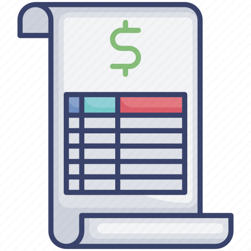 Accounting, document, dollar, finance, page, paper, sheet icon - Download on Iconfinder