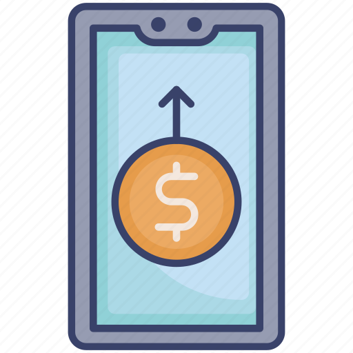 Arrow, finance, mobile, money, smartphone, transfer icon - Download on Iconfinder